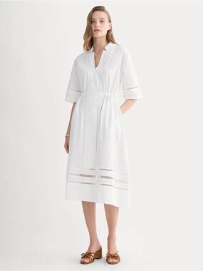 NWT Everlane Lace Trim Caftan Dress, Size S